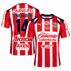 Chivas Guadalajara Chicharito Red & White Soccer Jersey