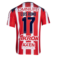 Chivas Guadalajara Luis Romo Red & White Soccer Jersey