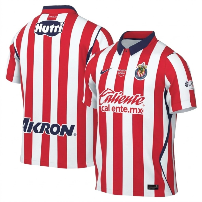 Chivas Guadalajara Red & White Polo Soccer Jersey