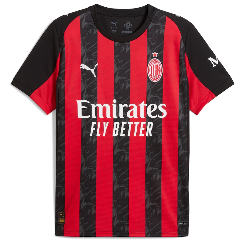 Christian Pulisic AC Milan Puma 2025/26 Home Player Jersey - Red Puma