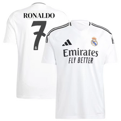 Cristiano Ronaldo 7 Real Madrid adidas 2024/25 Home Player Jersey - White Adidas