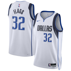 Dallas White & Royal Blue Basketball Jersey (Flagg)