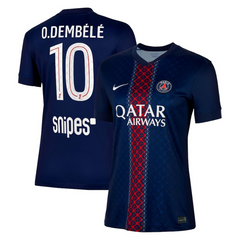 PSG Nike Home Stadium Shirt 2025-26 - Womens with O. Dembélé 10 printing Nike
