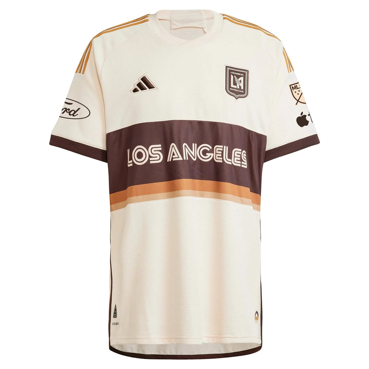 Denis Bouanga LAFC adidas 2024 Archive Authentic Jersey - Tan Adidas
