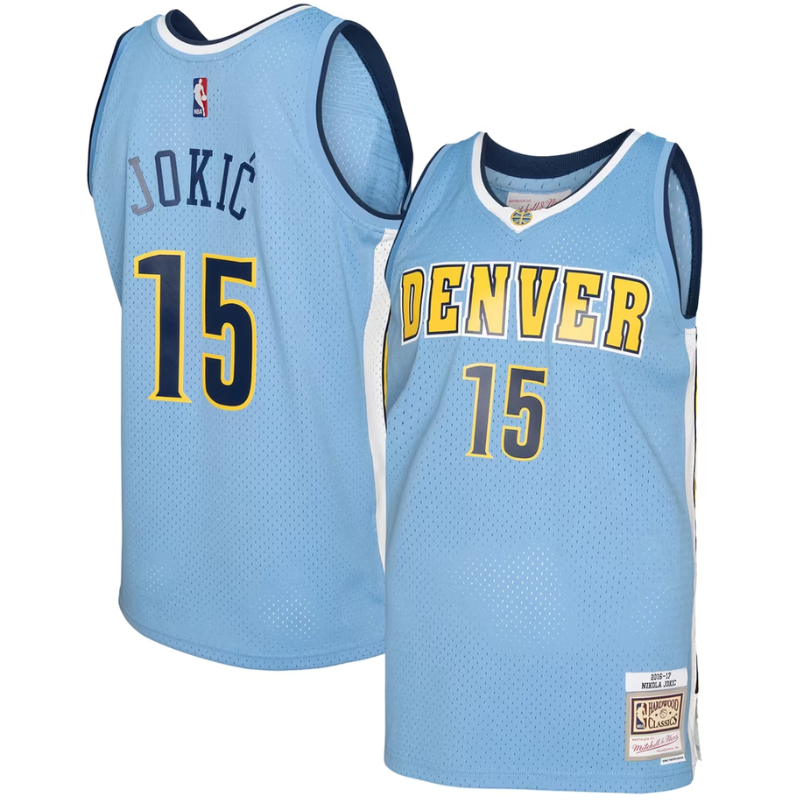 Denver Light Blue Basketball Jersey (Jokic)