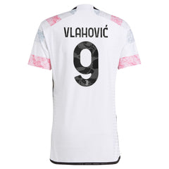 Dušan Vlahović Juventus adidas 2023/24 Away Authentic Jersey - White Adidas