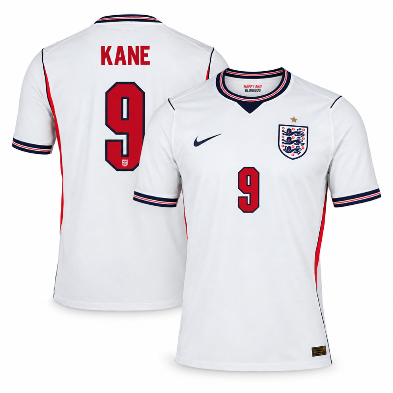 England Harry Kane White Soccer Jersey- White