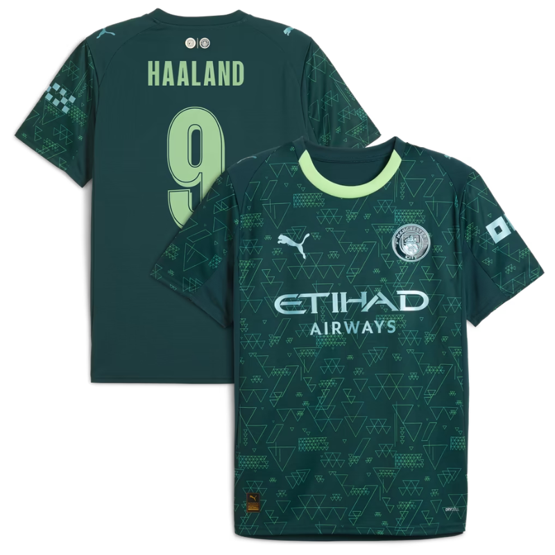 Erling Haaland Manchester City FC 2025/26 Jersey - Green
