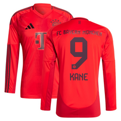 Harry Kane Bayern Munich adidas 2024/25 Home Long Sleeve Player Jersey - Red Adidas