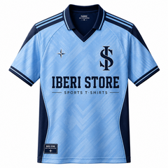 Iberi Store Sky Blue & Navy Performance Sports Jersey