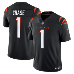 Ja'Marr Chase Cincinnati Bengals Team Vapor F.U.S.E. Stitched Jersey - Black