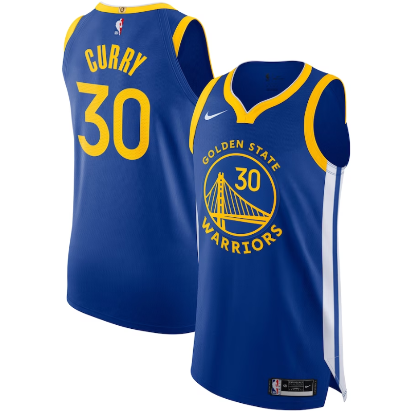 NBA Stephen Curry Golden State Warriors Nike Authentic Jersey - Royal - Nike