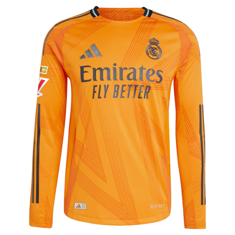Jude Bellingham Real Madrid adidas 2024/25 Away Long Sleeve Player Jersey - Orange Adidas
