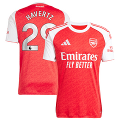 Kai Havertz Arsenal adidas 2025/26 Home Player Jersey - Red Adidas