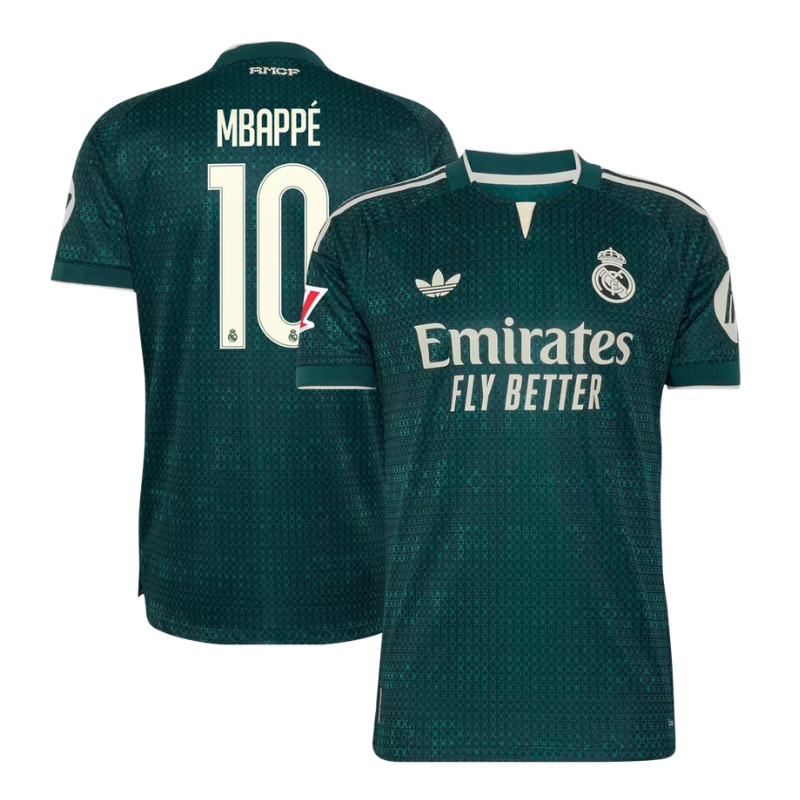Kylian Mbappé Real Madrid 2026/27 Away On-Field Jersey - Green