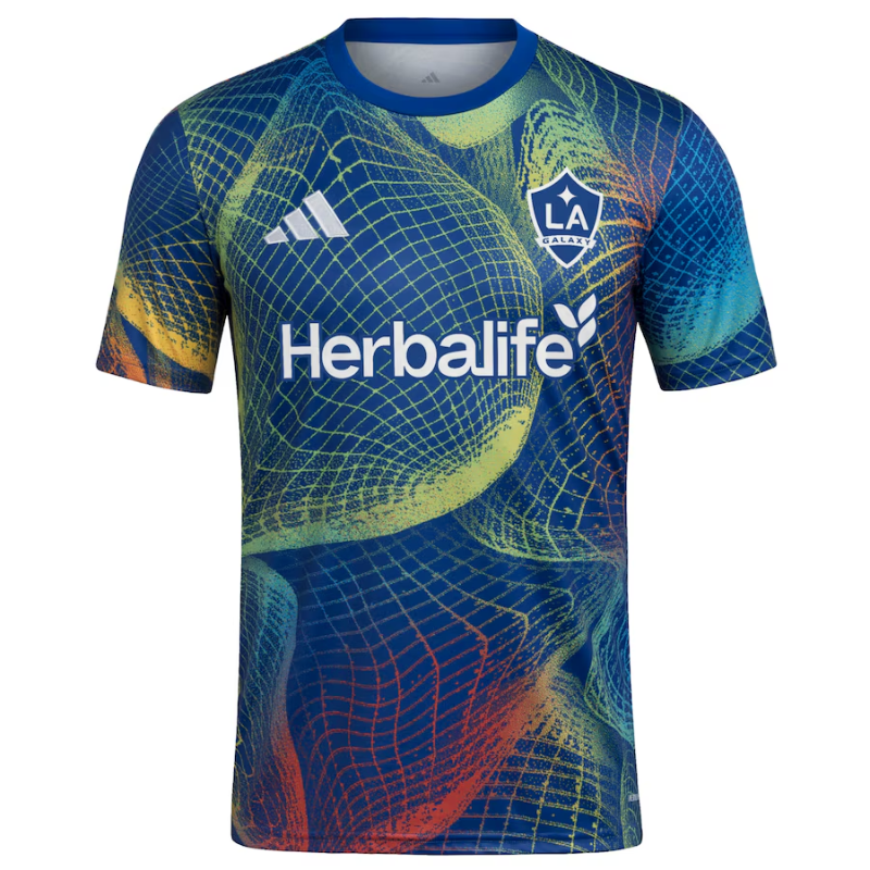 LA Galaxy adidas 2025 United We Play AEROREADY Pre-Match Top - Blue Adidas