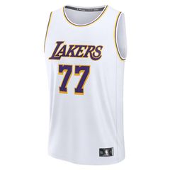 Los Angeles Lakers White & Purple Fastbreak Basketball Jersey  (Dončić)