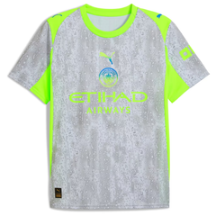Manchester City 2025/26 Third Jersey - Green/Neon Green
