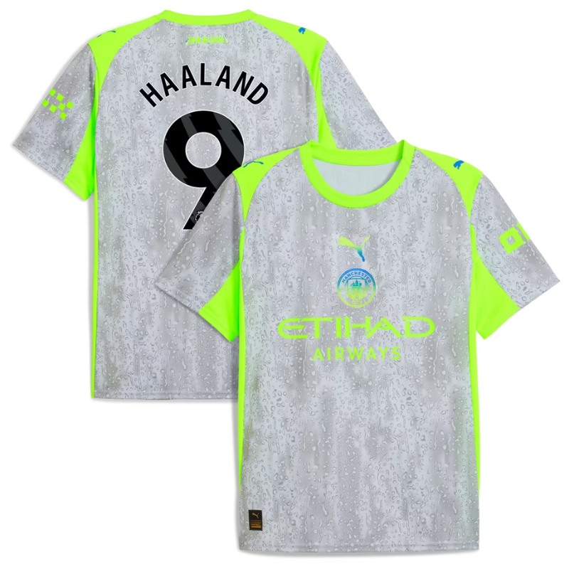 Manchester City 2025/26 Third Jersey - Green/Neon Green