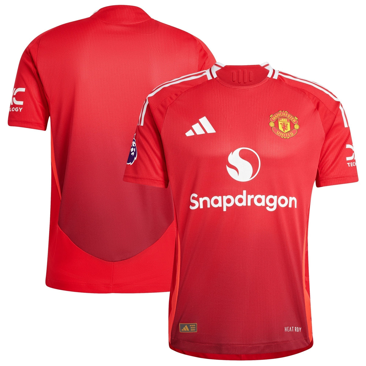 Manchester United adidas 2024/25 Home Authentic Patch Jersey - Red Adidas