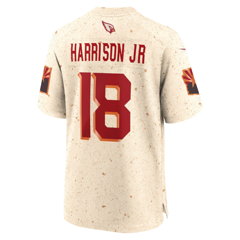Marvin Harrison Jr. Arizona Cardinals Nike 2025 Rivalries Collection Game Jersey - Natural