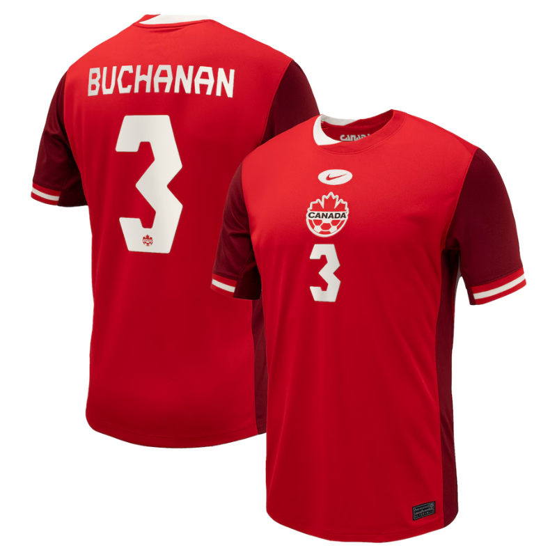 Men's Nike Red Canada Soccer 2024 Home Pick-A-Player Jersey