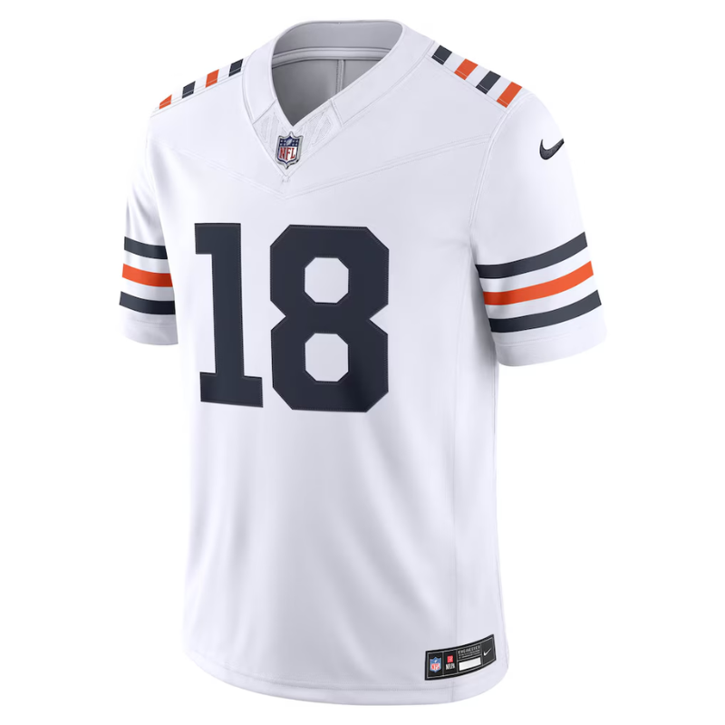 Chicago Style White & Navy Football Jersey (Williams)