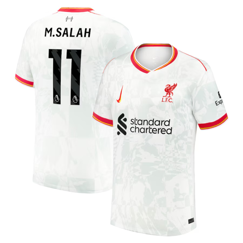 Mohamed Salah Liverpool Nike 2024/25 Third Jersey - White Nike