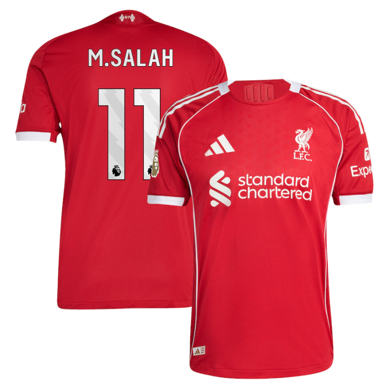 Mohamed Salah Liverpool adidas 2025/26 Home Authentic Jersey - Red Adidas