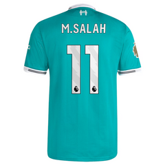 Mohamed Salah Liverpool adidas 2025/26 Third Authentic Player Jersey - Green Adidas