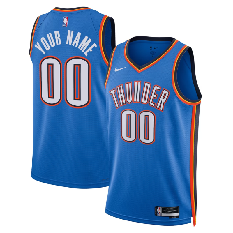 Oklahoma City Blue & Orange Basketball Jersey