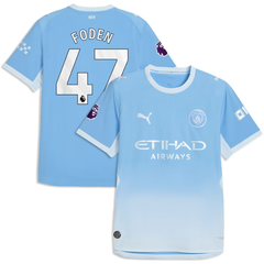 Phil Foden Manchester City 2026/27 Home On-Field Jersey - Light Blue