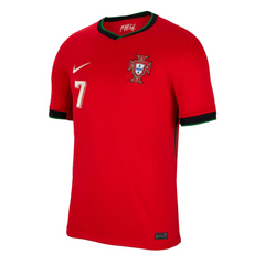 Portugal Nike Home 2024-2025 Ronaldo 7 Jersey - Red Nike