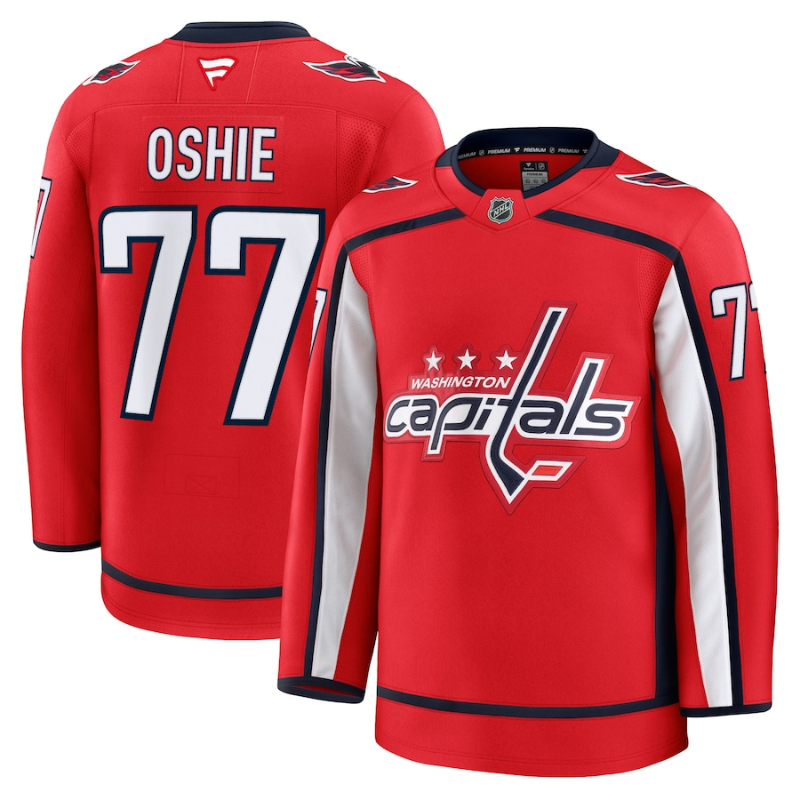 TJ Oshie Washington Capitals Fanatics Home Premium Jersey - Red Fanatics