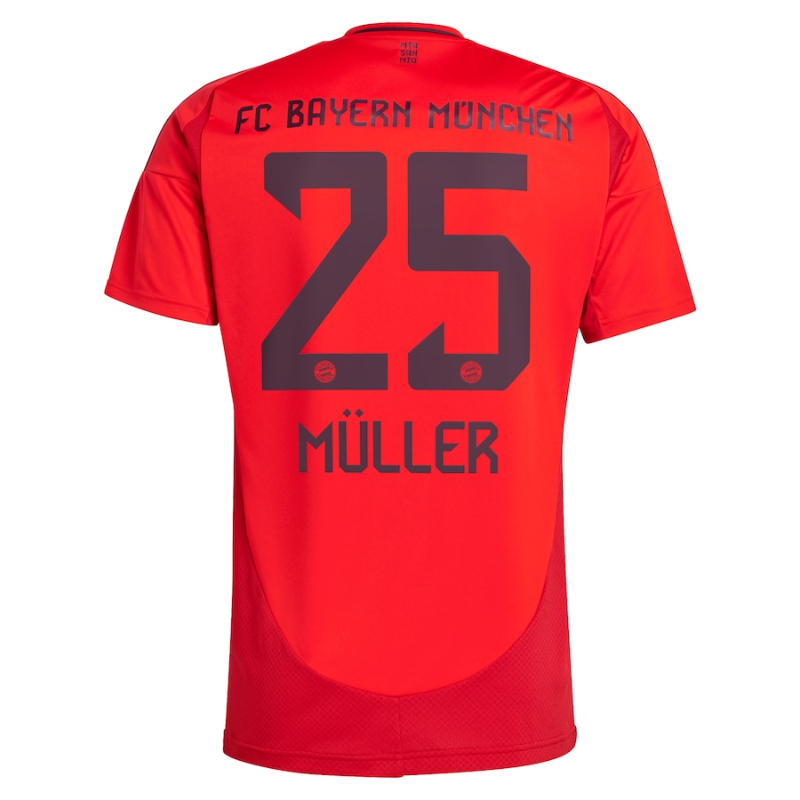 Thomas Müller Bayern Munich adidas 2024/25 Home Player Jersey - Red Adidas