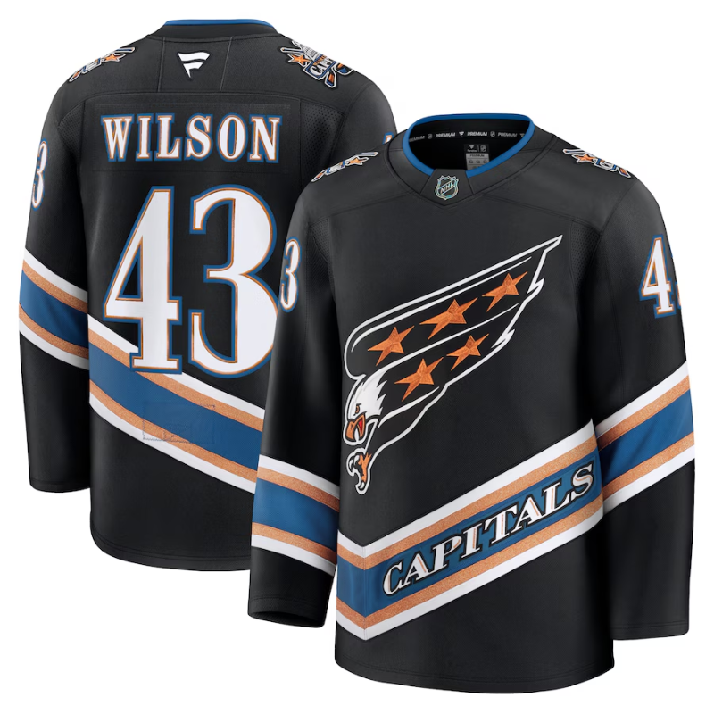 Tom Wilson Washington Capitals Fanatics Premium Jersey - Black Fanatics