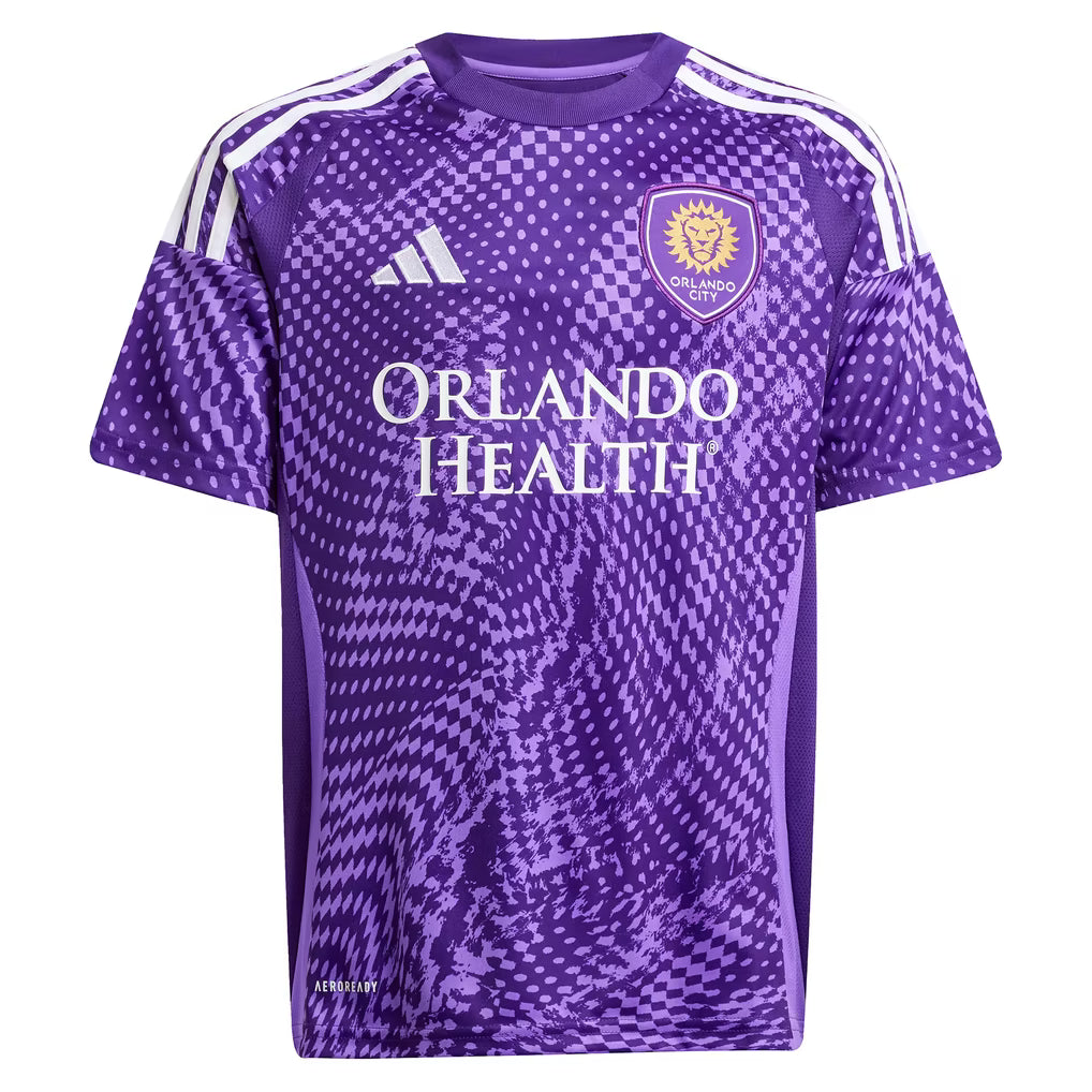 Adidas Orlando City SC Youth 2025 Perfect Storm Replica Custom Jersey