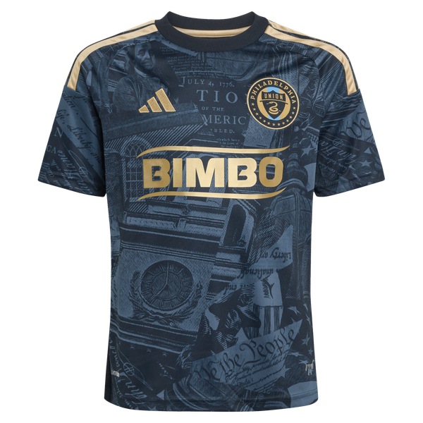 Adidas Philadelphia Union Youth 2026 1776 Kit Replica Custom Jersey
