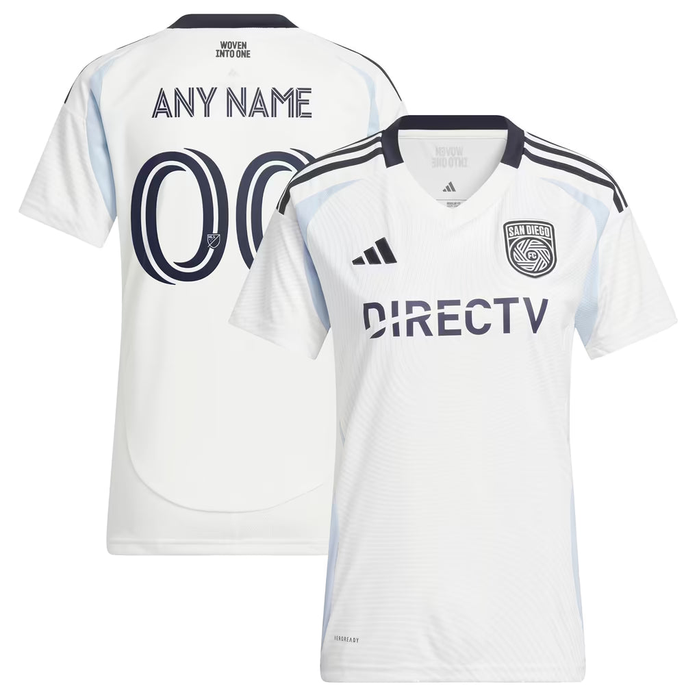 adidas San Diego FC Women's 2025 Woven Into One Replica Custom Jersey