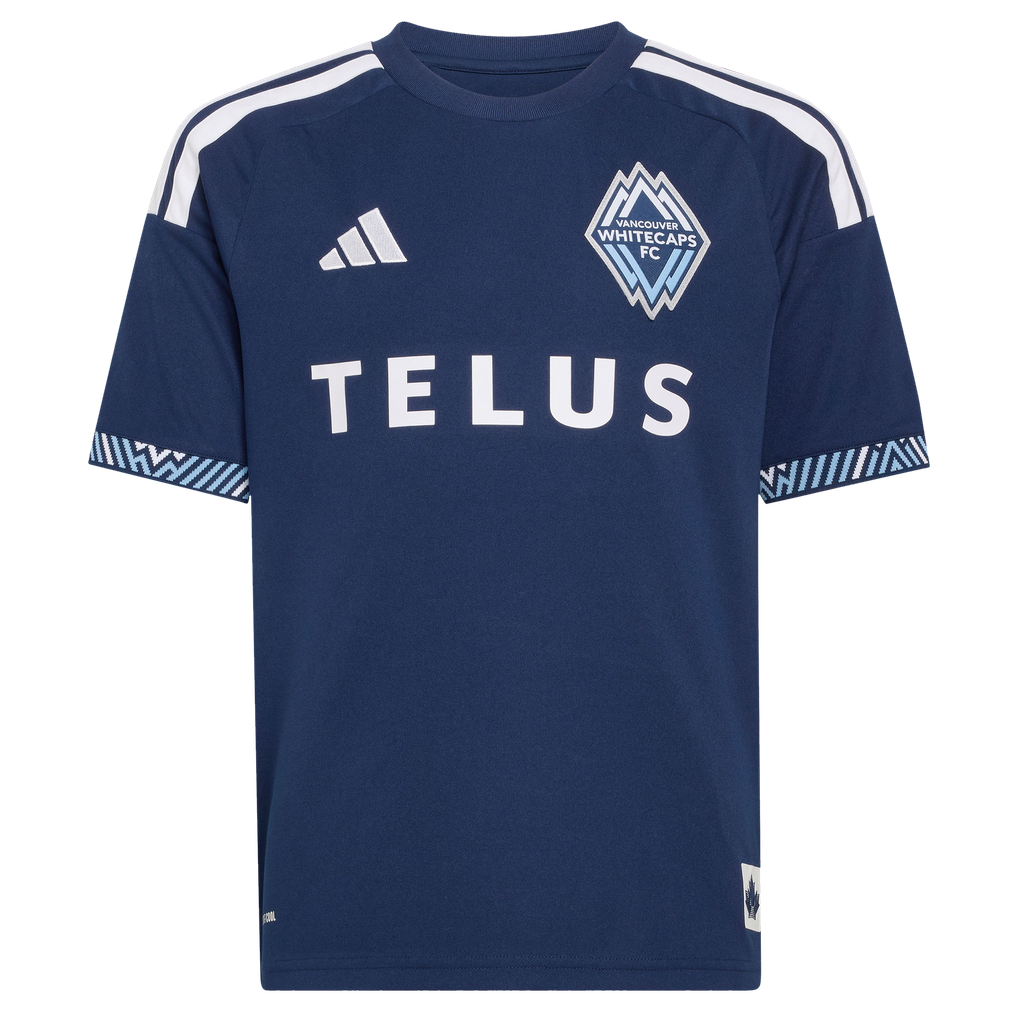 Adidas Vancouver Whitecaps FC Youth 2026 Coastal Replica Custom Jersey