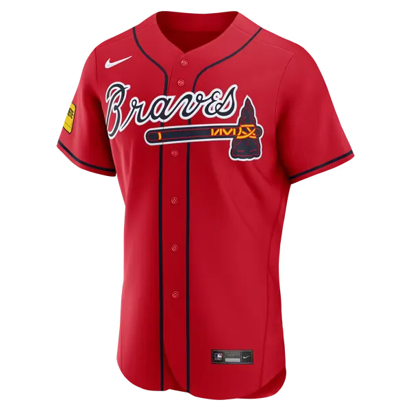 Atlanta Braves Red Alternate Jersey (Ronald Acuña Jr.)