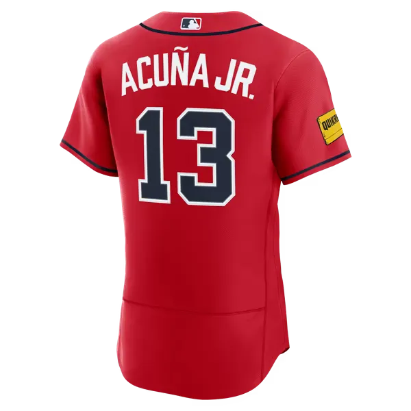 Atlanta Braves Red Alternate Jersey (Ronald Acuña Jr.)