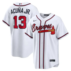 Atlanta Braves White Home Jersey (Ronald Acuña Jr.)