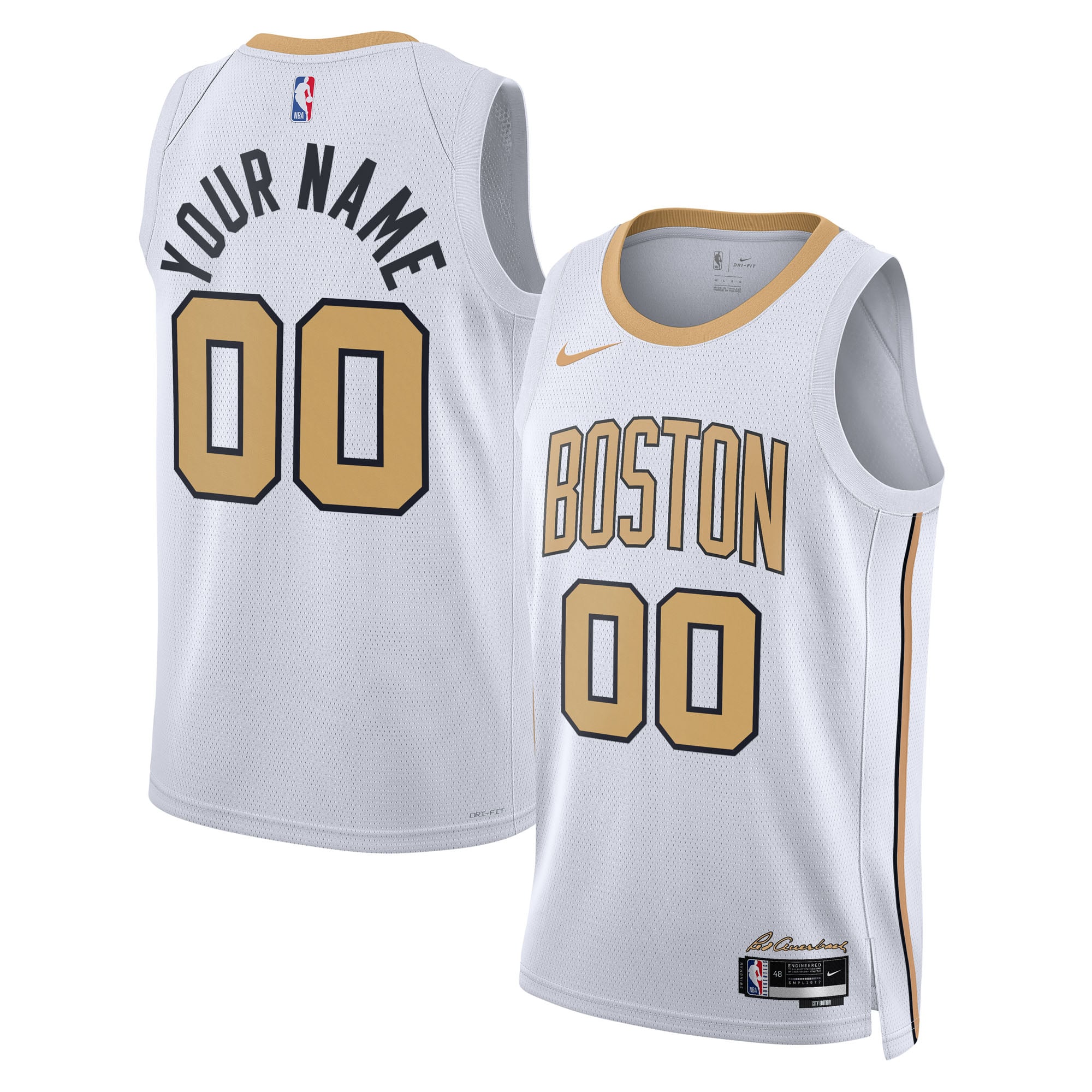 Nike Boston Celtics 2025/26 City Edition Unisex Swingman Custom Jersey