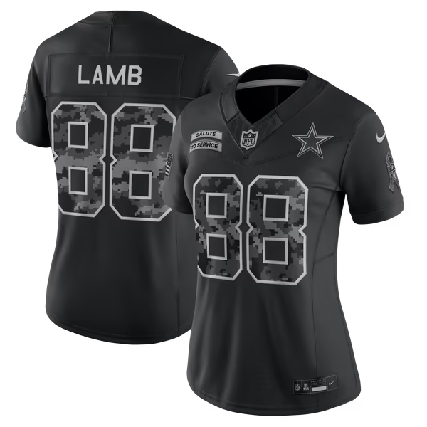 CeeDee Lamb Dallas Cowboys Nike Women's 2026 Salute to Service Stitched Limited Jersey