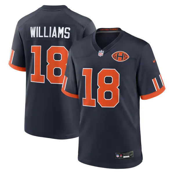 Chicago Bears Navy Game Jersey (Caleb Williams)