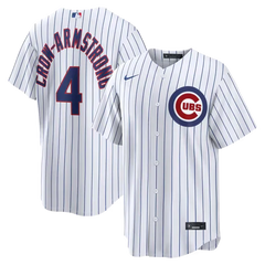 Chicago Cubs White Home Jersey (Pete Crow-Armstrong)