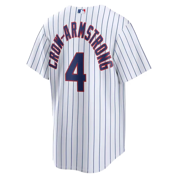 Chicago Cubs White Home Jersey (Pete Crow-Armstrong)