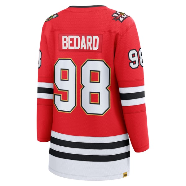 Fanatics Connor Bedard Chicago Blackhawks Women's Centennial Breakaway Jersey