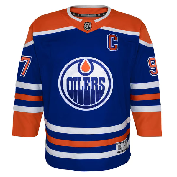 Connor McDavid Edmonton Oilers Youth Home Premier Player Jersey